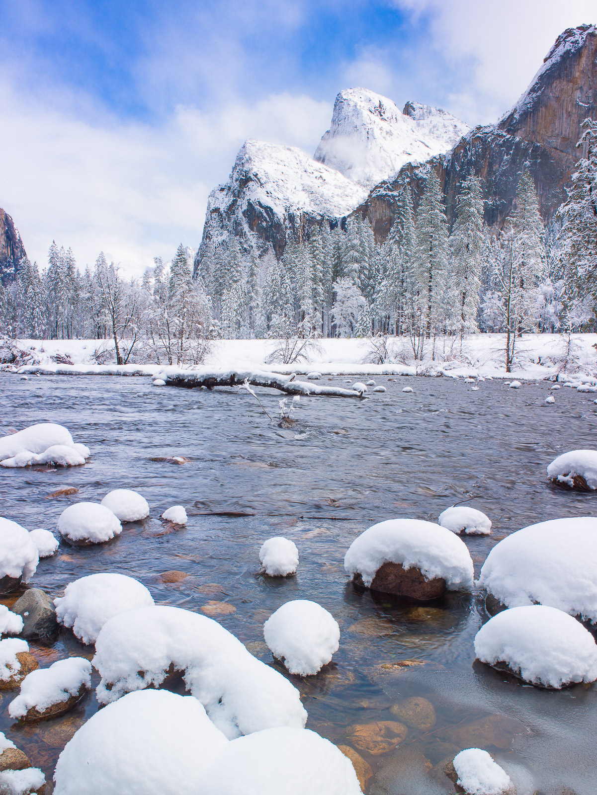 There is a feeling of being in a special wonderland when you are in Yosemite with fresh snowfall. The place becomes a winter...